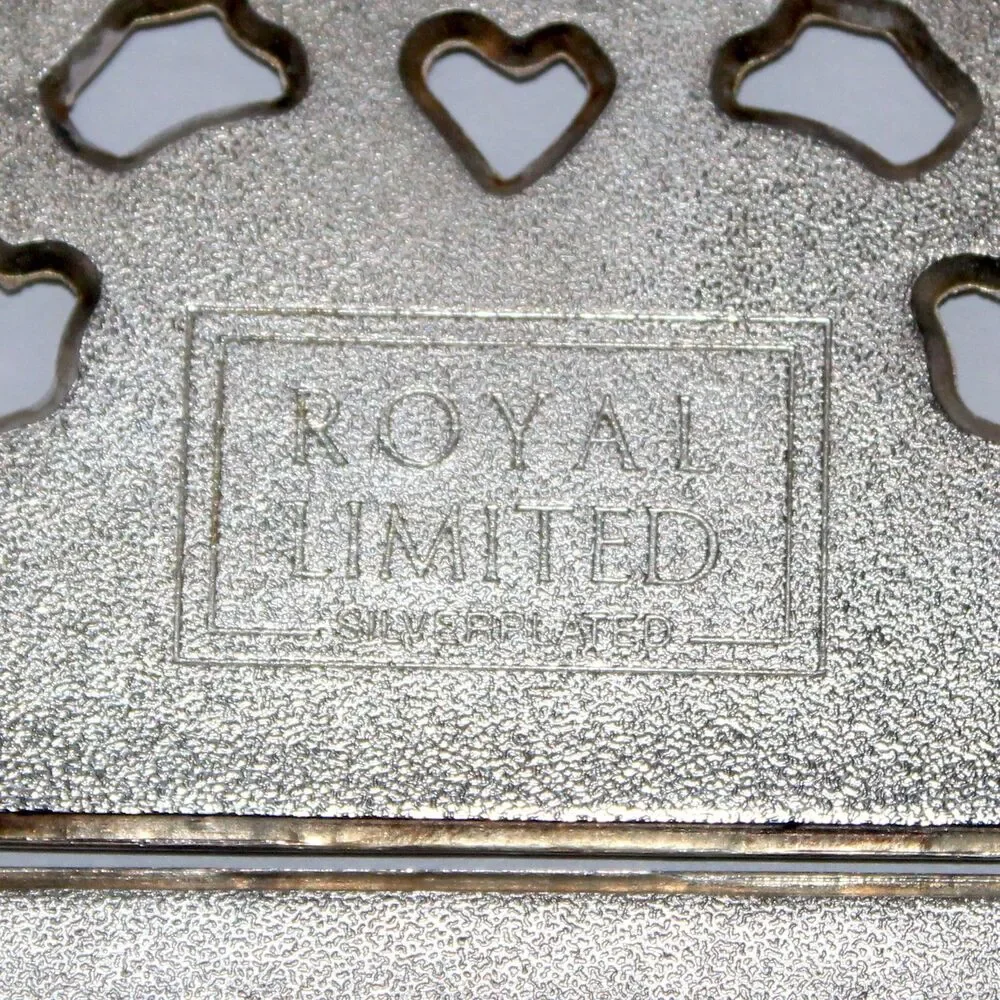 Vintage Royal Limited Silver Plated Footed Expandable Trivet 8-11